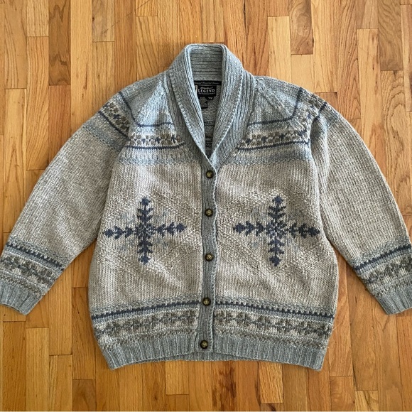 Eddie Bauer Sweaters - Vintage Eddie Bauer Nanaimo Handknit Sweater L